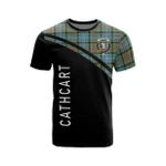 Scottish Cathcart Clan Badge Tartan T-Shirt Curve Style - BN
