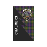 Scottish Chalmers Clan Badge Tartan Garden Flag Flash Style - BN