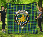 Scottish Campbell of Breadalbane Ancient Clan Badge Tartan Quilt Original - TH8