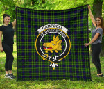 Scottish Campbell of Breadalbane Modern Clan Badge Tartan Quilt Original - TH8