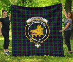 Scottish Campbell of Cawdor Modern Clan Badge Tartan Quilt Original - TH8