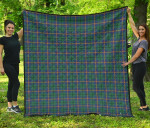 Scottish Carmichael Ancient Clan Tartan Quilt Original - TH8