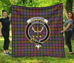 Scottish Carnegie Ancient Clan Badge Tartan Quilt Original - TH8