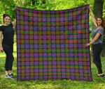 Scottish Carnegie Ancient Clan Tartan Quilt Original - TH8