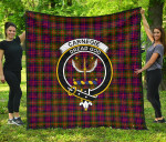 Scottish Carnegie Modern Clan Badge Tartan Quilt Original - TH8