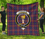 Scottish Chisholm Hunting Modern Clan Badge Tartan Quilt Original - TH8
