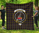 Scottish Clelland Modern Clan Badge Tartan Quilt Original - TH8