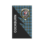 Scottish Cockburn Clan Badge Tartan Garden Flag Flash Style - BN
