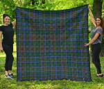 Scottish Cockburn Ancient Clan Tartan Quilt Original - TH8