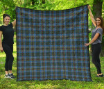 Scottish Cockburn Modern Clan Tartan Quilt Original - TH8