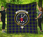 Scottish Colquhoun Modern Clan Badge Tartan Quilt Original - TH8