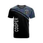 Scottish Cooper Clan Badge Tartan T-Shirt Curve Style - BN