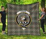 Scottish Craig Ancient Clan Badge Tartan Quilt Original - TH8