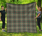 Scottish Craig Ancient Clan Tartan Quilt Original - TH8