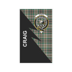 Scottish Craig Clan Badge Tartan Garden Flag Flash Style - BN