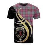 Scottish Crawford Ancient Clan Badge T-Shirt Believe In Me - K23