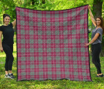 Scottish Crawford Ancient Clan Tartan Quilt Original - TH8