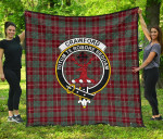 Scottish Crawford Modern Clan Badge Tartan Quilt Original - TH8