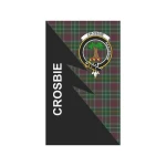 Scottish Crosbie Clan Badge Tartan Garden Flag Flash Style - BN