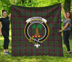 Scottish Crosbie Clan Badge Tartan Quilt Original - TH8