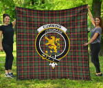 Scottish Cumming Hunting Ancient Clan Badge Tartan Quilt Original - TH8