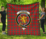 Scottish Cumming Modern Clan Badge Tartan Quilt Original - TH8