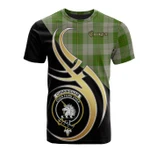 Scottish Cunningham Dress Green Dancers Clan Badge T-Shirt Believe In Me - K23