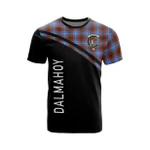 Scottish Dalmahoy Clan Badge Tartan T-Shirt Curve Style - BN
