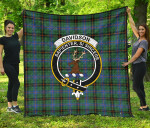 Scottish Davidson Ancient Clan Badge Tartan Quilt Original - TH8