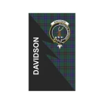 Scottish Davidson Clan Badge Tartan Garden Flag Flash Style - BN