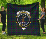 Scottish Davidson Modern Clan Badge Tartan Quilt Original - TH8