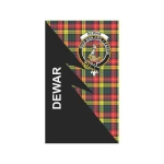 Scottish Dewar Clan Badge Tartan Garden Flag Flash Style - BN