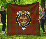 Scottish Drummond Clan Badge Tartan Quilt Original - TH8