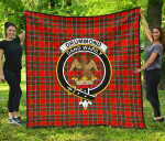 Scottish Drummond of Perth Clan Badge Tartan Quilt Original - TH8