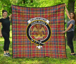 Scottish Drummond of Strathallan Clan Badge Tartan Quilt Original - TH8