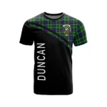 Scottish Duncan Clan Badge Tartan T-Shirt Curve Style - BN