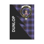 Scottish Dunlop Clan Badge Tartan Garden Flag Flash Style - BN