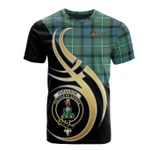Scottish Ferguson Ancient Clan Badge T-Shirt Believe In Me - K23