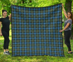Scottish Fergusson Ancient Clan Tartan Quilt Original - TH8