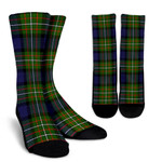 Scottish Fergusson Modern Clan Tartan Socks - BN