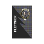 Scottish Fletcher Clan Badge Tartan Garden Flag Flash Style - BN