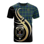 Scottish Forbes Ancient Clan Badge T-Shirt Believe In Me - K23