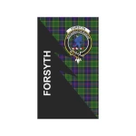Scottish Forsyth Clan Badge Tartan Garden Flag Flash Style - BN