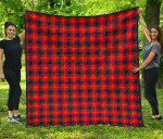 Scottish Fraser Modern Clan Tartan Quilt Original - TH8