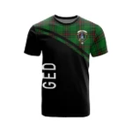 Scottish Ged Clan Badge Tartan T-Shirt Curve Style - BN