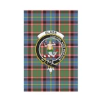 Scottish Glass Clan Badge Tartan Garden Flag - K7