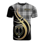 Scottish Glendinning Clan Badge T-Shirt Believe In Me - K23