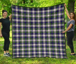 Scottish Gordon Dress Modern Clan Tartan Quilt Original - TH8