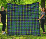 Scottish Gordon Old Ancient Clan Tartan Quilt Original - TH8