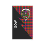 Scottish Gow (of Skeoch) Clan Badge Tartan Garden Flag Flash Style - BN